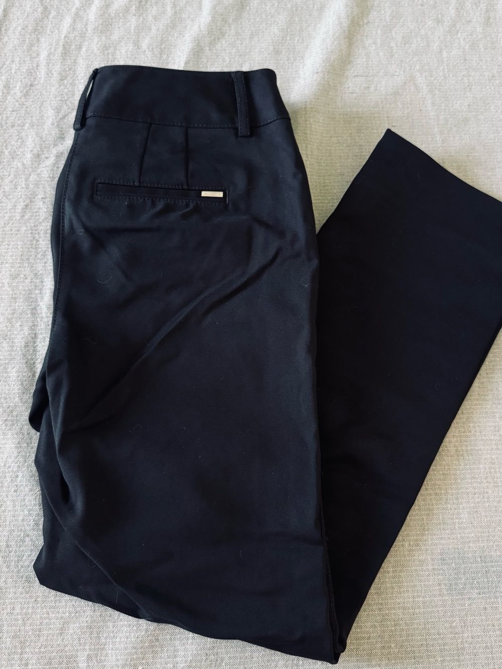 White House Black Market Slim Ankle Black Cropped Pants 00